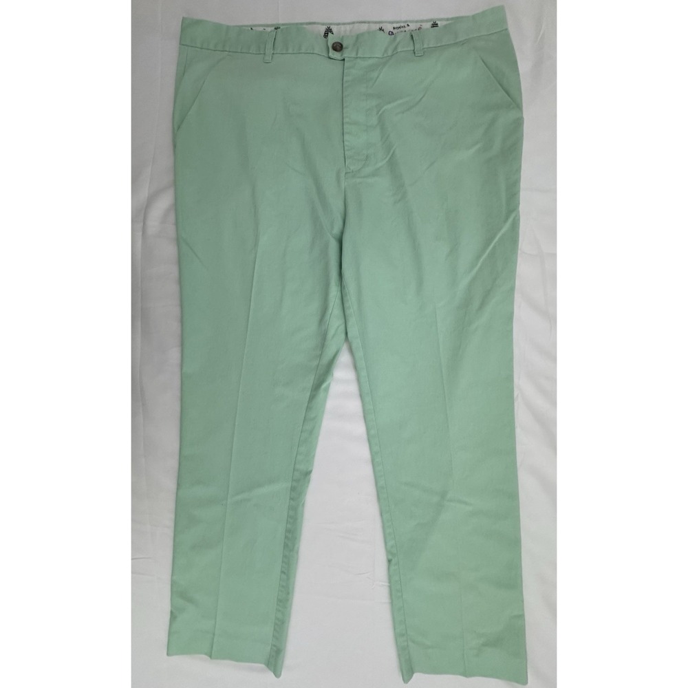 Royal & Awesome Men's Golf Pants Green w/ Logo Size 42x34 (Fits 42x30) Trousers